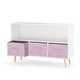 preview thumbnail 8 of 20, Kids bookcase,Book Display,Toy Storage Cabinet with Collapsible Fabric Drawers
