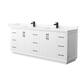 Option White / Giotto Quartz Top / Matte Black Hardware