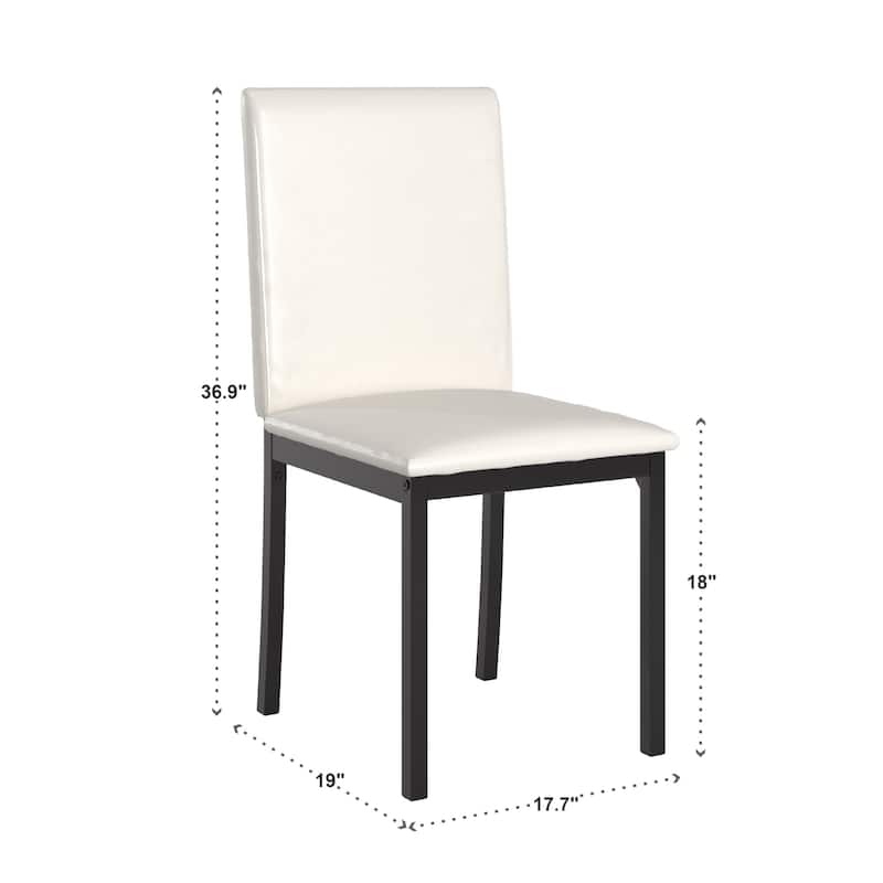 Darcy Espresso Metal Upholstered Dining Chair (Set of 2) by iNSPIRE Q Bold