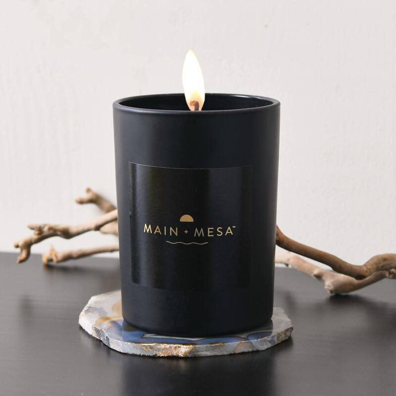Glass Candle in Gift Box - Patchouli & Woods