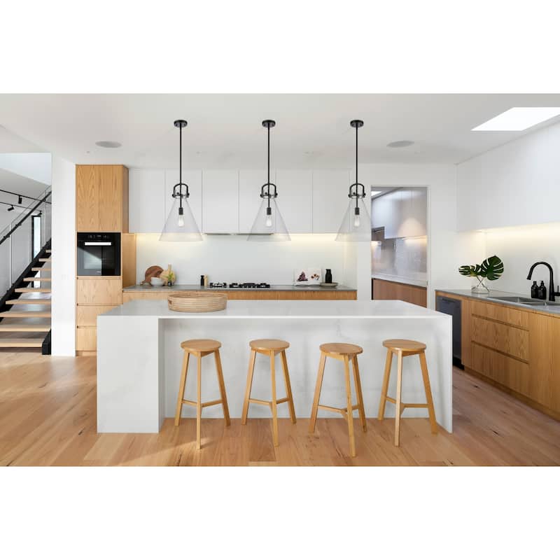 Innovations Lighting Downtown Urban - Newton Cone - 1 Light 14" Stem Hung Arched-Frame Pendant
