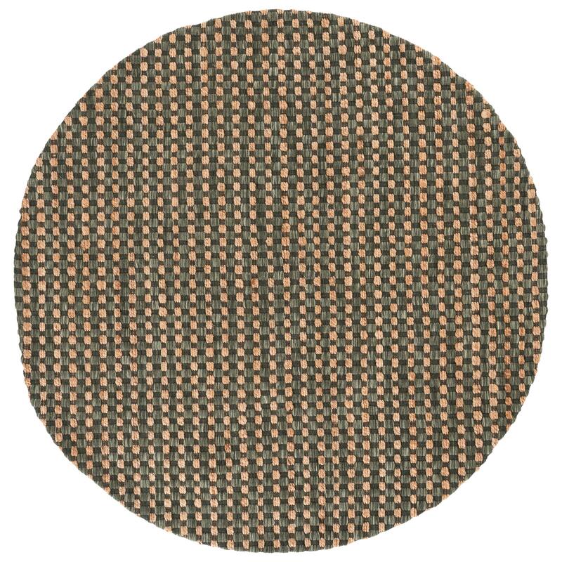 Martha Stewart by SAFAVIEH Handmade Enne Jute Rug - 6' Round - Natural/Green