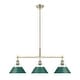 preview thumbnail 2 of 5, Golden Lighting 3306-LP AB Orwell 3 Light 36" Wide Linear Pendant