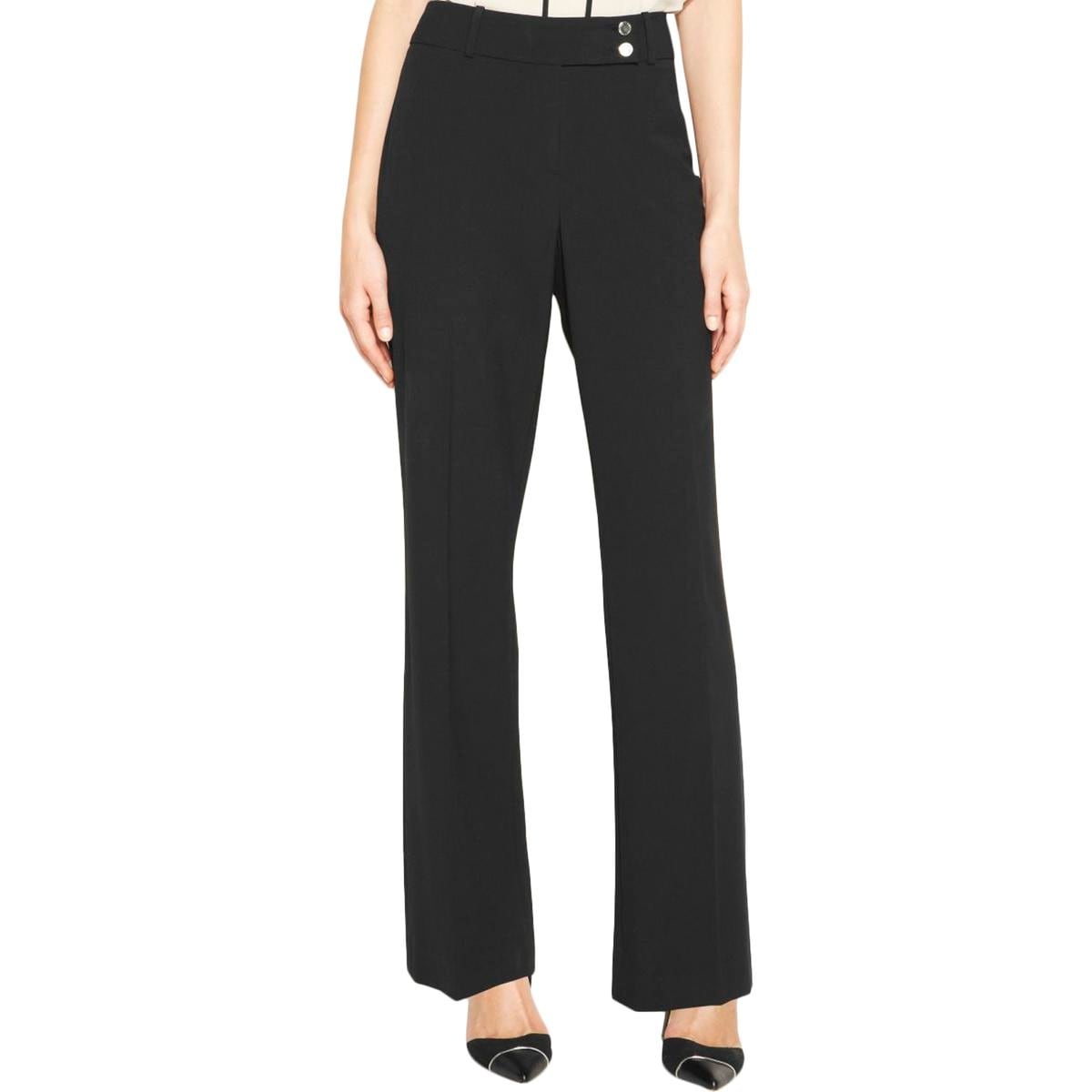 ladies dress pants black