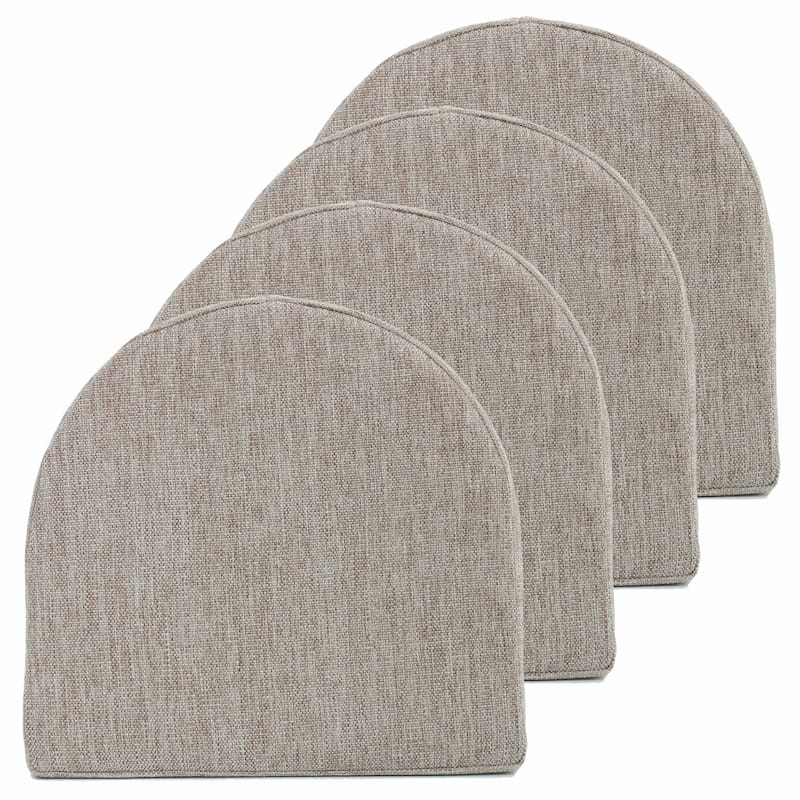 Sweet Home Collection U-Shape Molded Memory Foam Chair Pads With Ties