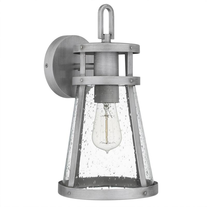 Barber 1-Light Outdoor Lantern - Antique Brushed Aluminum