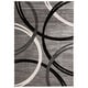 preview thumbnail 5 of 24, World Rug Gallery Contemporary Abstract Circles Design Area Rug