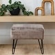 preview thumbnail 5 of 5, Textured Velvet Ottoman