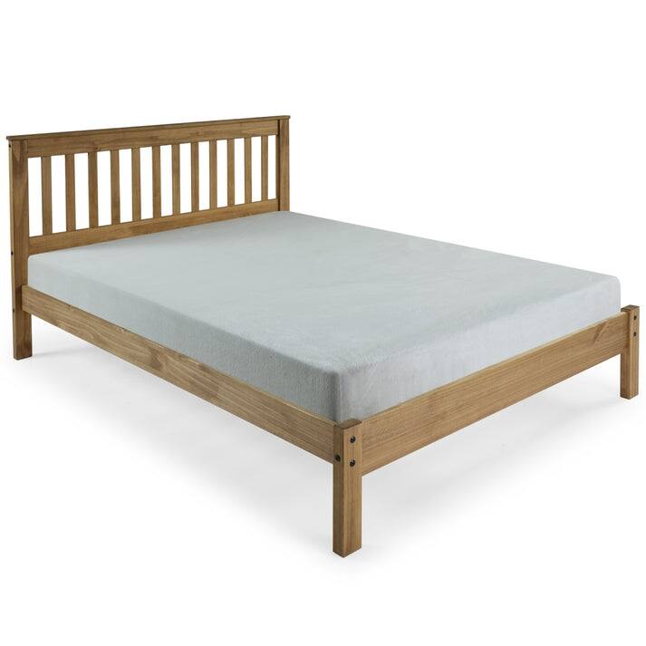 Wood Slatted Queen Size Bed | Furniture Dash