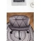 Eldon Diamond Tufted Adjustable Swivel Office Chair, Gray