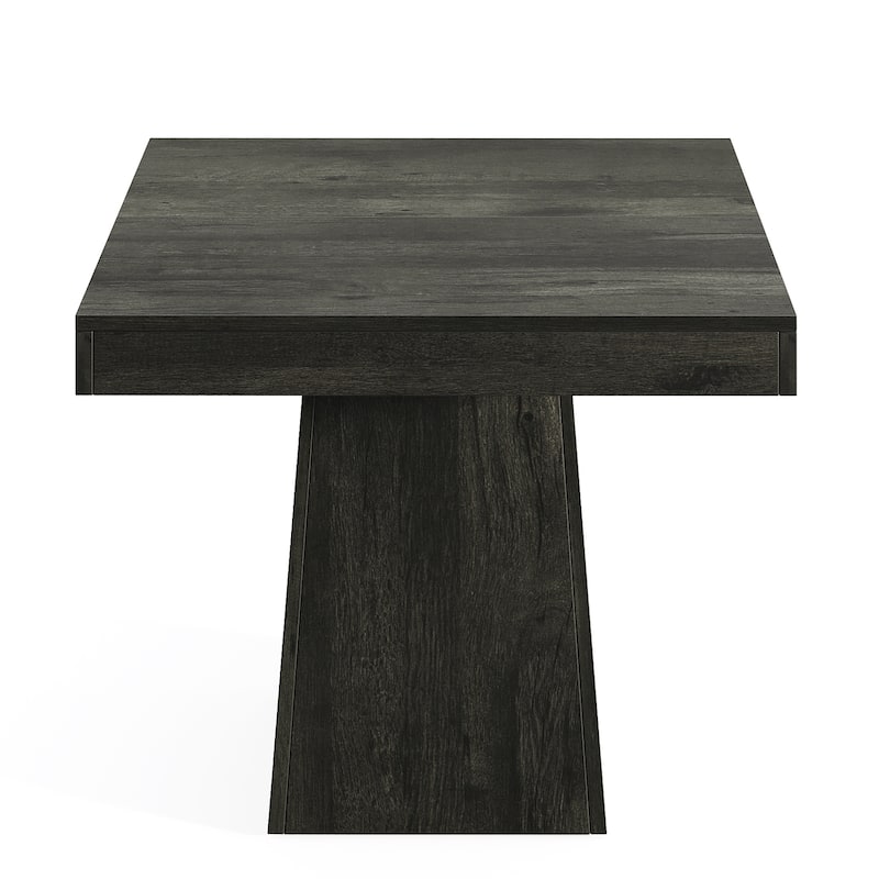 31.5" Square Dining Table for 4, Small Farmhouse Kitchen Table with Thick Wood Top and Sturdy Pedestal Base(Table only)