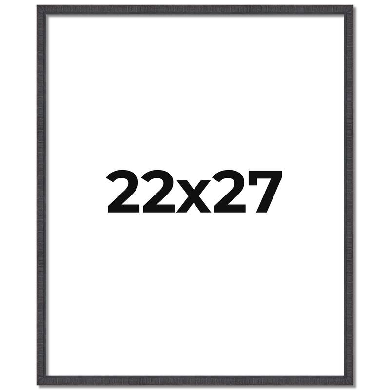 22x27 Frame Brown Solid Wood Picture Frame - Complete Modern Photo