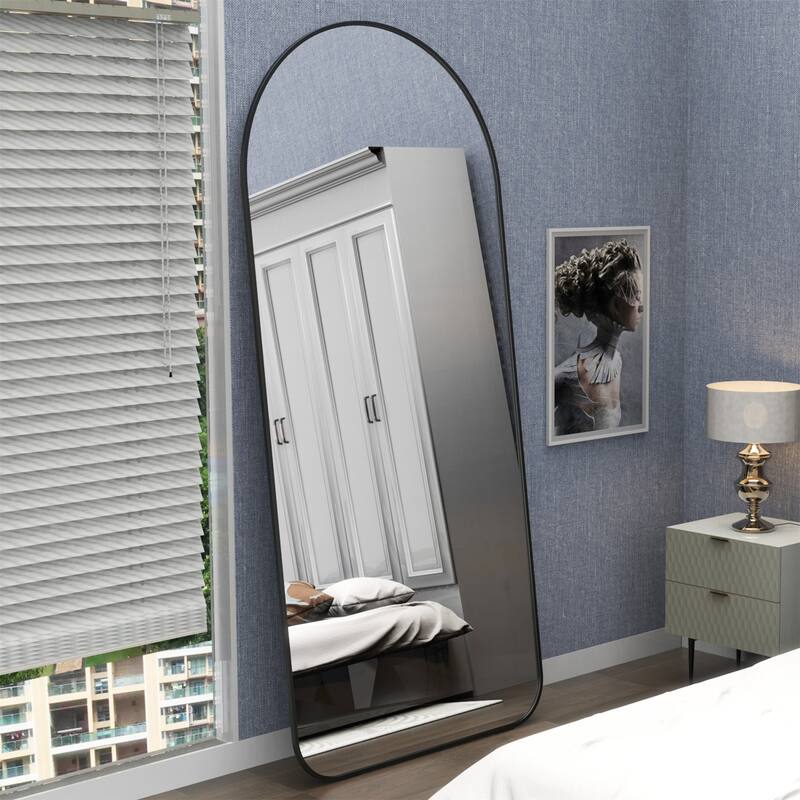 71"H Full Length Mirror with Metal Frame for Hair Salons