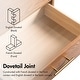preview thumbnail 3 of 9, Furniture of America Beau Midcentury Walnut 5-Drawer Chest with Interlocking Drawers