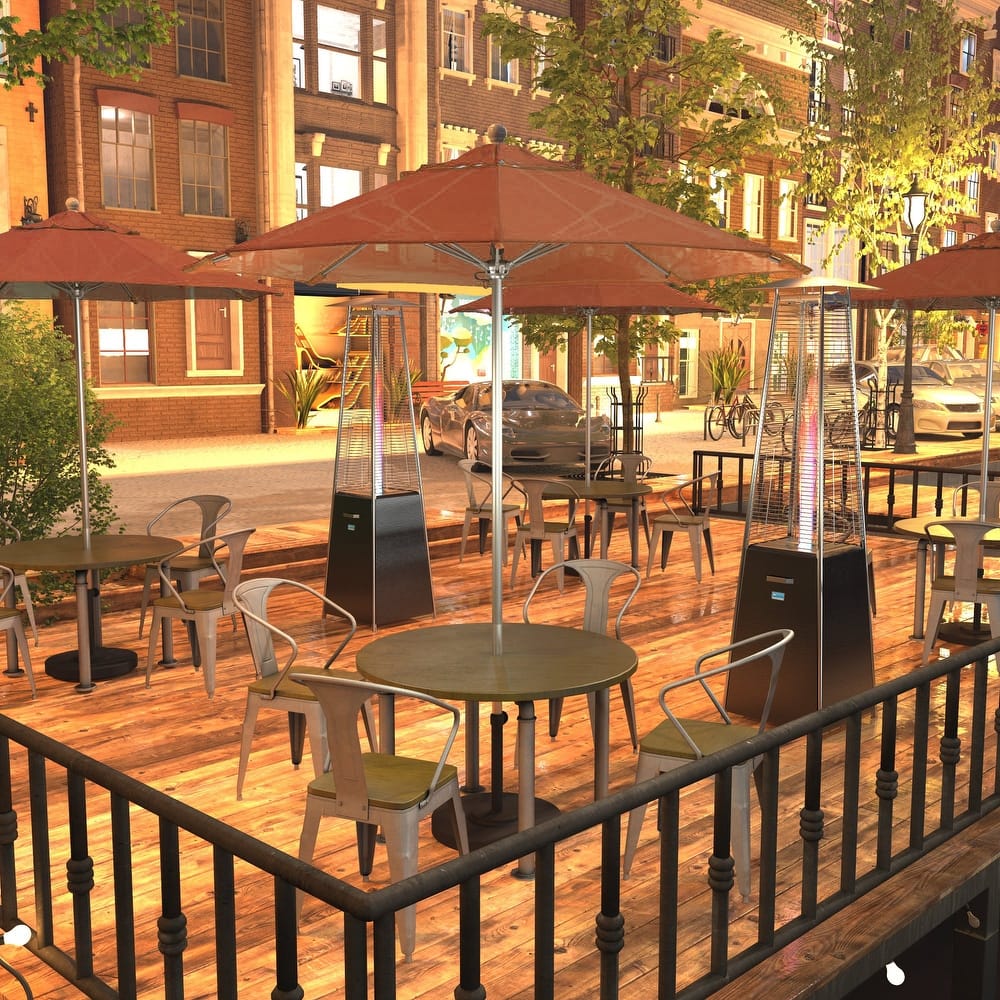 California Umbrella 75' Venture Series Patio Umbrella, Silver Aluminum Pole Fiberglass Ribs Push Lift, Olefin