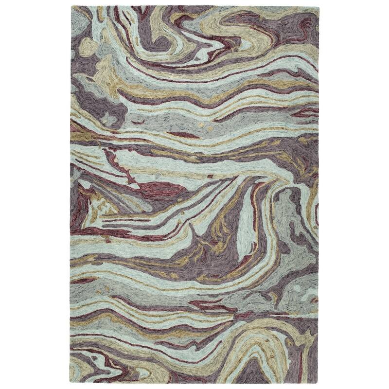 Marble Collection - 5' X 7'9" - Aubergine