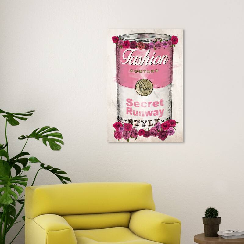 Wynwood Studio Canvas Fashion and Glam Fashion Soup Roses Pink and Pastel Pink Glam Wall Art Canvas Print - 30 x 20
