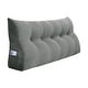 preview thumbnail 27 of 182, WOWMAX Large Reading Wedge Headboard Pillow for Bed Rest Back Support Queen - Polyester Grey
