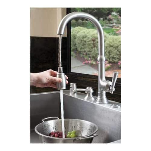 Shop Newport Brass 2470 5103 Jacobean Kitchen Faucet With Metal