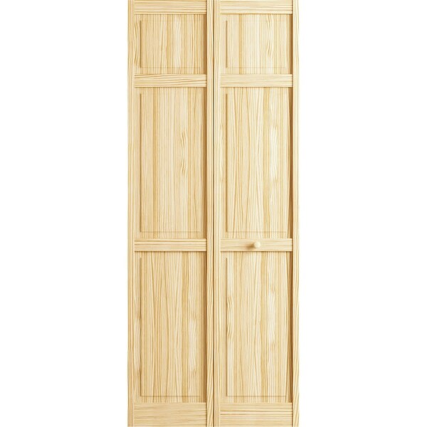Frameport CLS-BI-ND6P-6-2/3X2-H Classic 24" by 80" Double Hip 6 Panel Interior Bifold Door with Installation Hardware