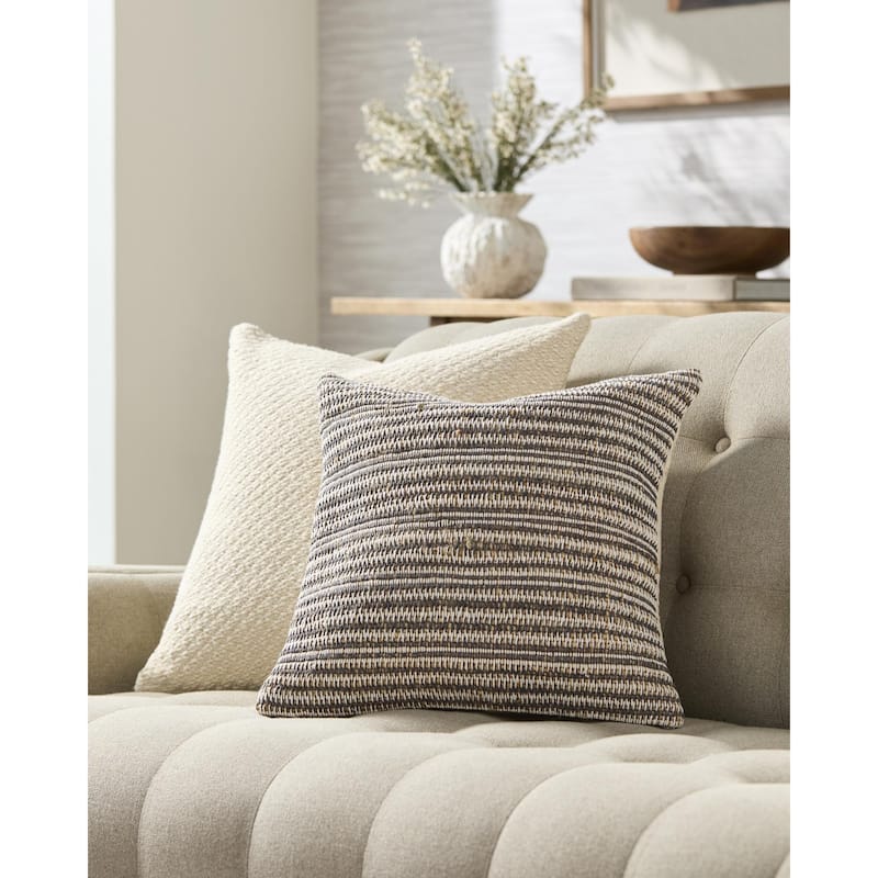 Livabliss Dumas Modern Accent Pillow - 20"L x 20"W - Down