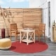 preview thumbnail 145 of 181, Nourison Essentials Solid Contemporary Indoor/Outdoor Area Rug 8' Round - Red