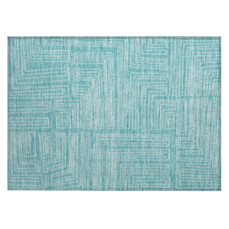 Machine Washable Indoor/ Outdoor Contemporary Stack Chantille Rug