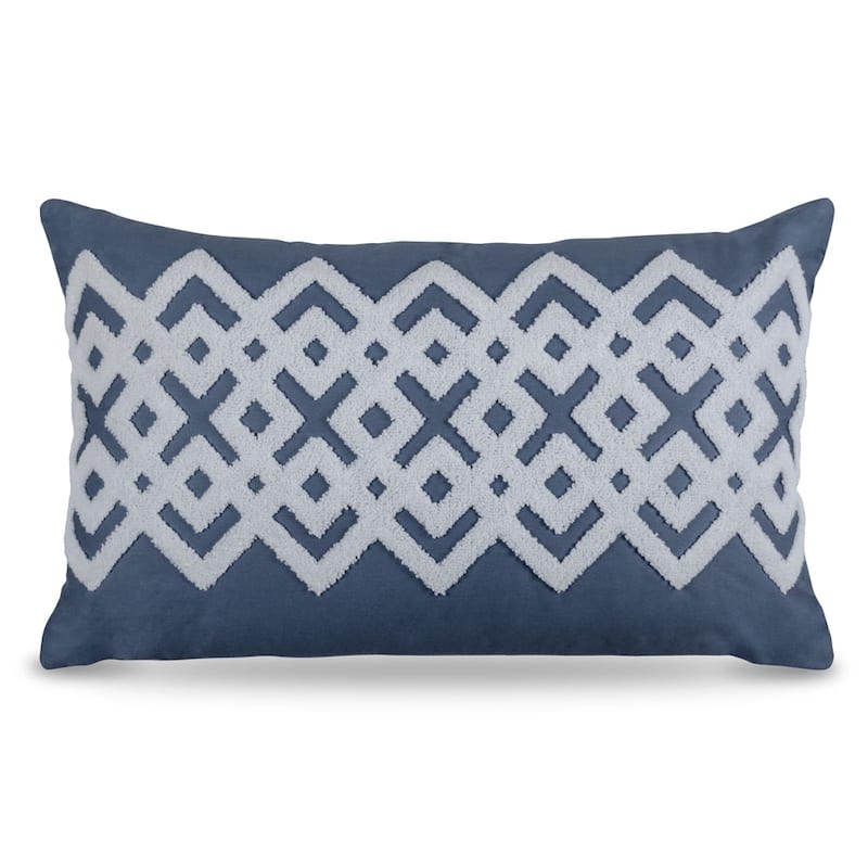 Lincove Burano Decorative Cushion - 18" x 11" Soft Cotton Sateen Accent Pillow
