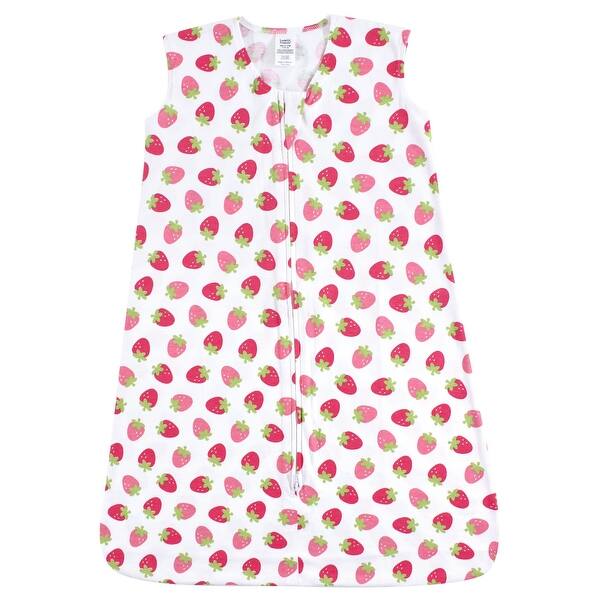 slide 1 of 1, Luvable Friends Baby Girl Sleeveless Jersey Cotton Sleeping Bag, Sack, Blanket, Strawberry Jersey 0-6 Months - Strawberry Jersey