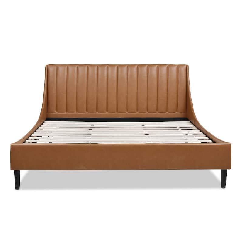Aspen Vertical Tufted Upholstered Platform Bed