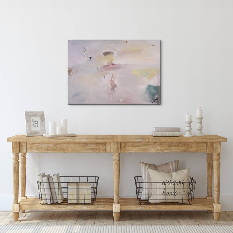 A Dream Principe' Abstract Wrapped Canvas Wall Art