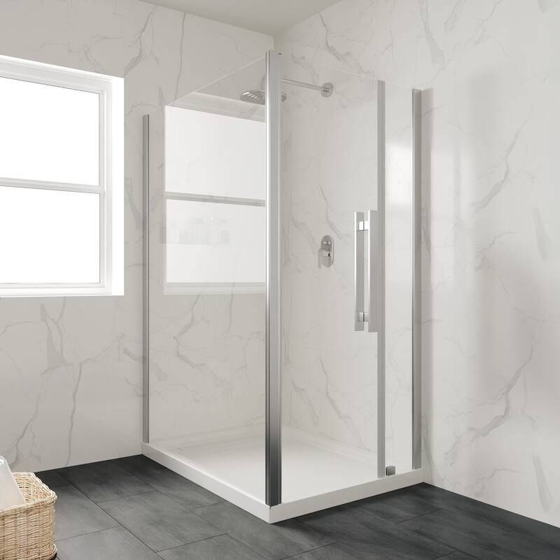 OVE DECORS Adena White Shower Base 60x36 in white