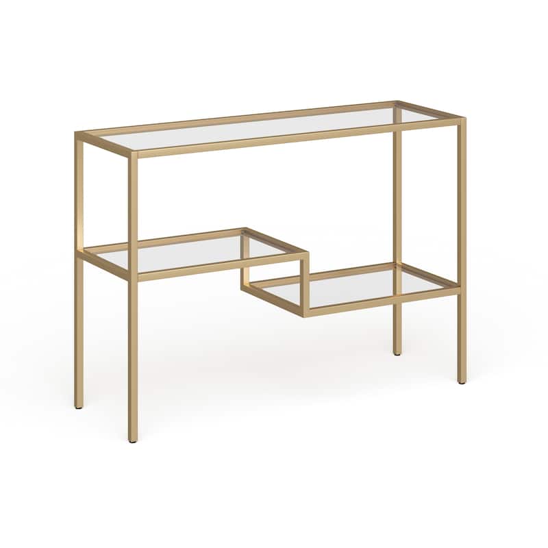 Lovett Console Table Brass Finish - Brass