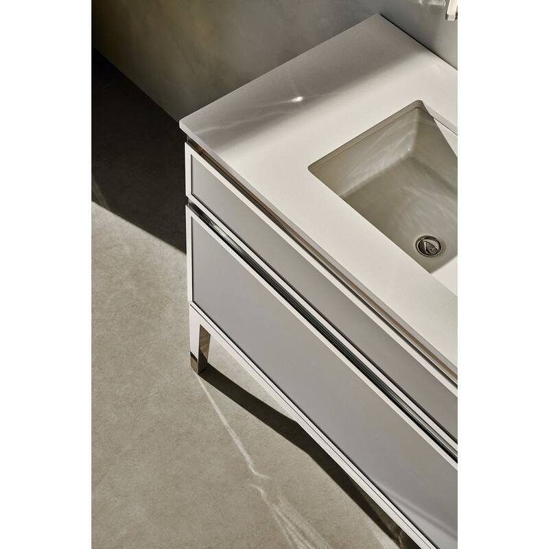 Robern TC25UCN-8 Vanity Tops 25" Glass Vanity Top with Three