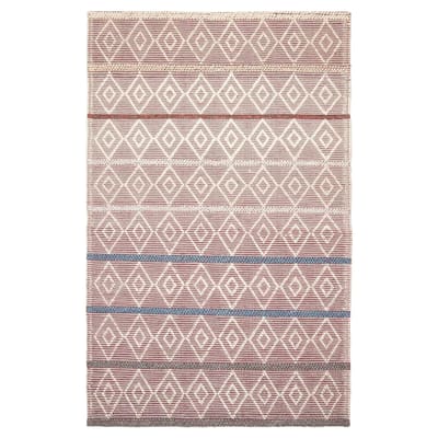 ECARPETGALLERY Braid weave Sienna Burgundy Wool Rug - 5'1 x 7'9