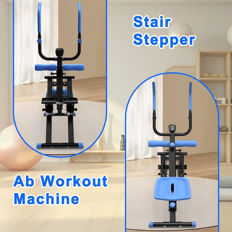 Multifunctional 2-In-1 Stair Stepper And Ab Workout Machine