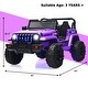 preview thumbnail 15 of 33, 12V Kids Ride-on Jeep Car with 2.4 G Remote Control - 44"x30"x 26.5"(L x W x H)