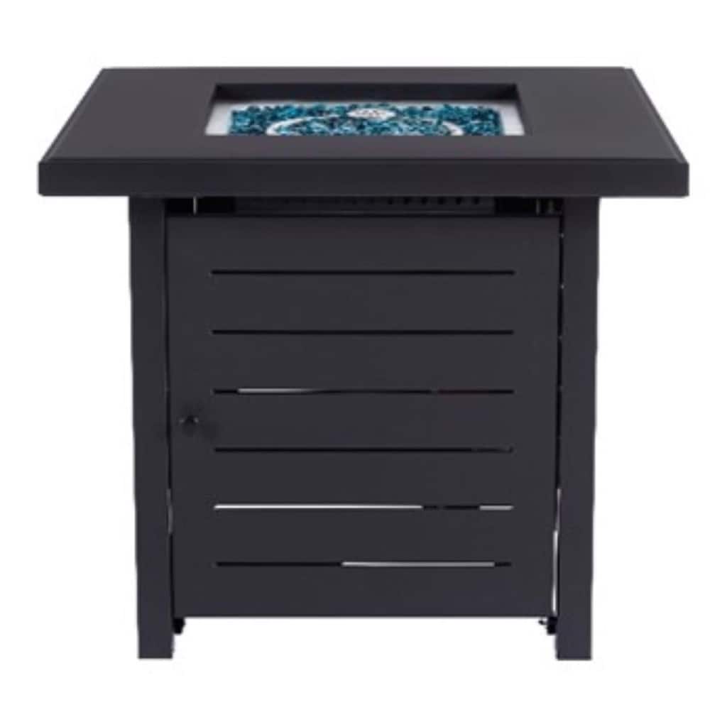 Living Accents Steel Square Propane Fire Pit 28" W