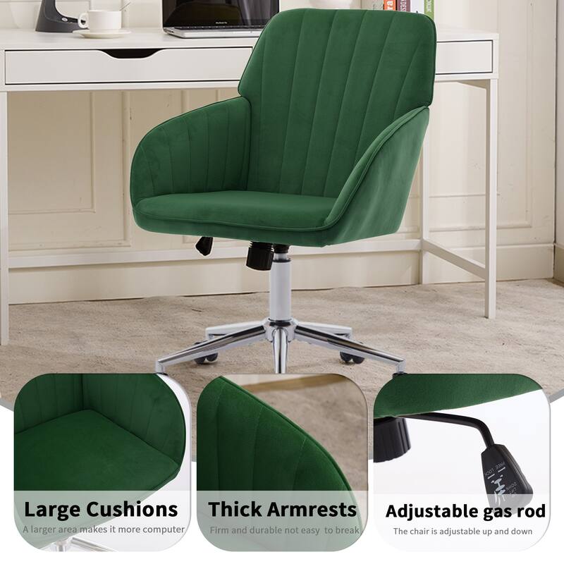 Adjustable Office Chair, Home Bedroom, Ergonomic Swivel Chair, Backrest Seat, Comfortable for Long Sitting