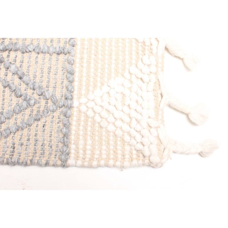 ECARPETGALLERY Braid weave Sienna Tan Wool Rug - 5'1 x 7'6