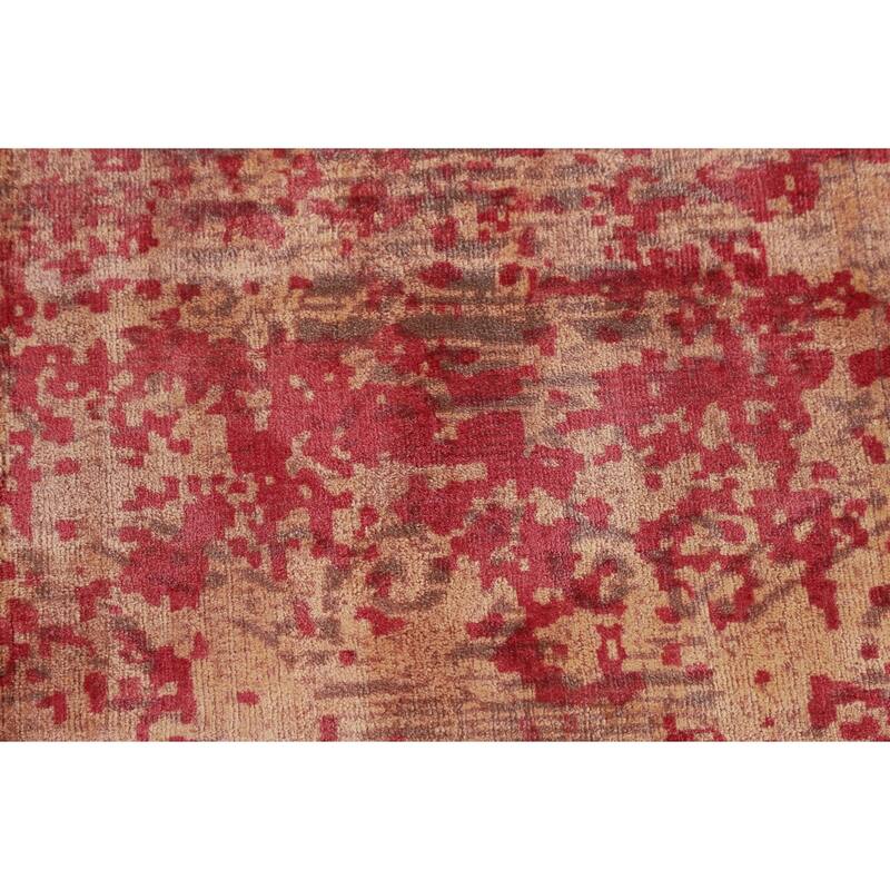 All-Over Abstract Modern Area Rug Hand-Knotted Living Room Wool Carpet - 10'0"x 13'1"
