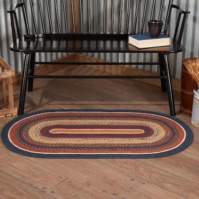 Stratton Jute Rug Oval w/ Pad 27x48 - 27" x 48"