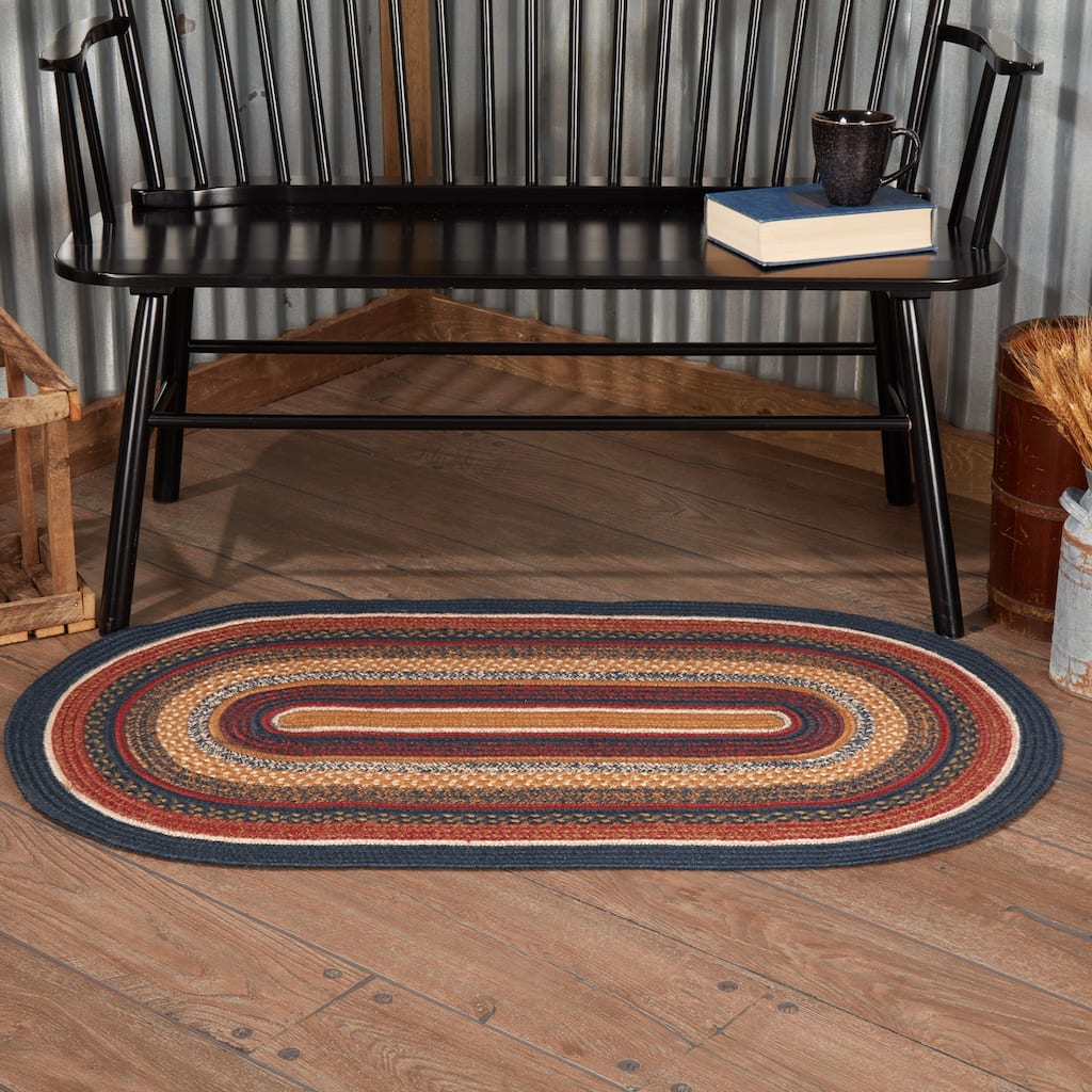 Stratton Jute Rug Oval w/ Pad 27x48 - 27" x 48"