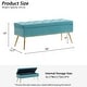 preview thumbnail 69 of 92, Velvet Storage Ottoman Bench with gold legs and Nailhead Trim for Bedroom/End of Bed/Entryway/Window