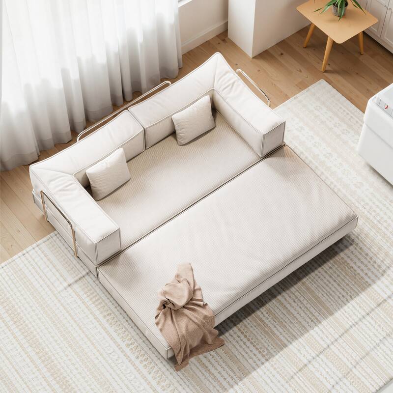 Modular Sofa,Convertible Pudding Block Sofa, Floor-Standing Sofa Bed with Armrests And Comfortable Sofa Bed