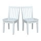 preview thumbnail 24 of 27, International Concepts Solid Wood Mission Juvenile Chairs - Set of 2 White