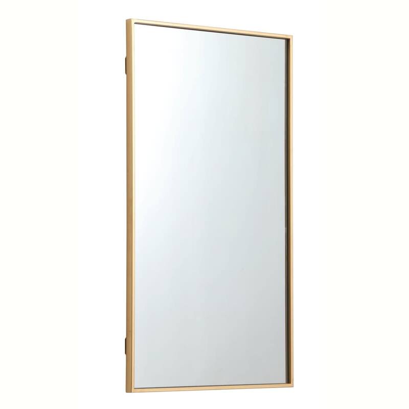 Elegant Lighting Eternity 36" x 20" Rectangular Beveled Metal Framed