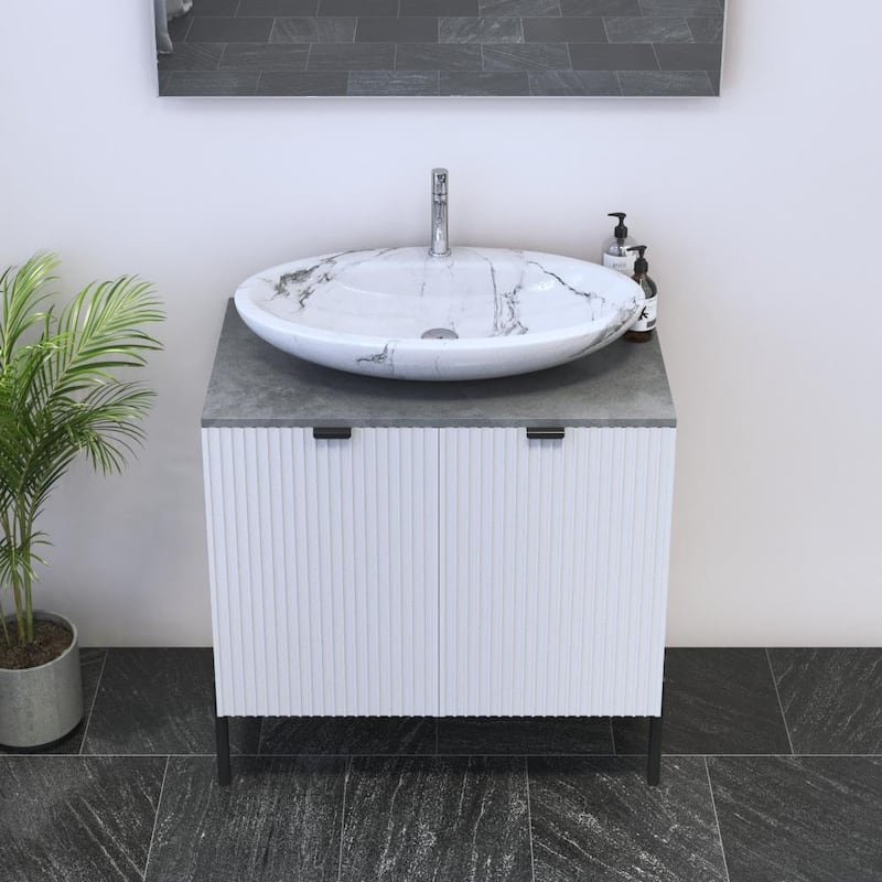 Nicole 2D 80 Floating Bathroom Vanity (32" Width)
