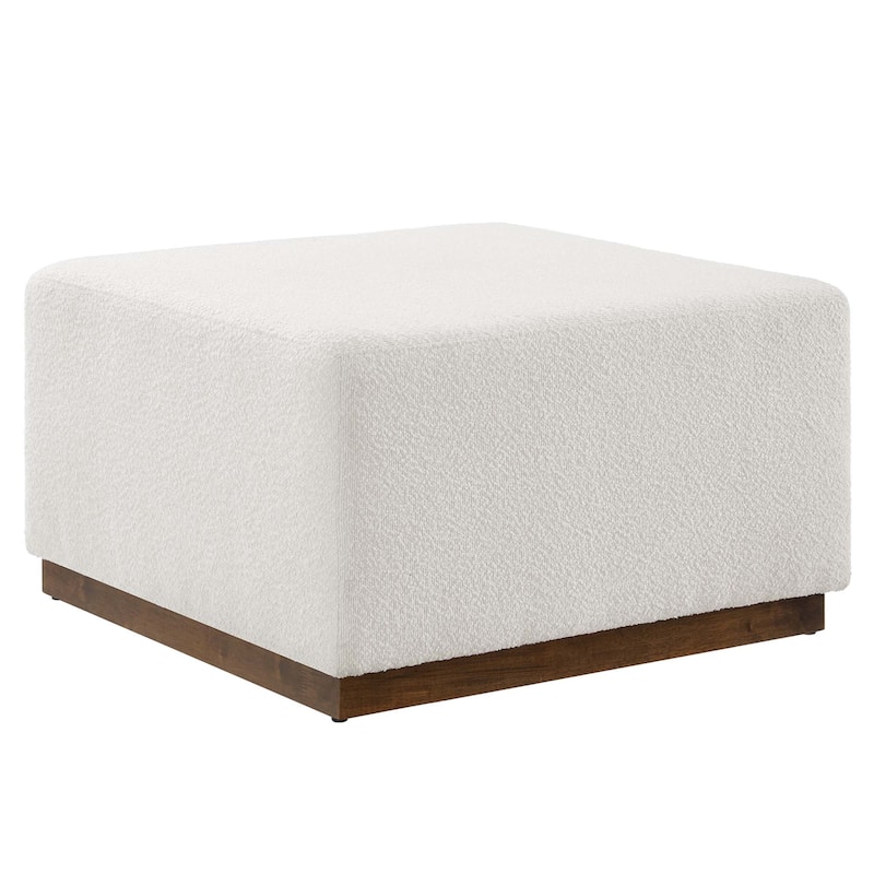 Tilden 17"/28" Square Boucle Upholstered Ottoman