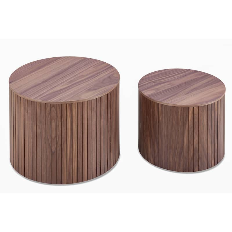 Nested Table Set 2 Pieces End Table Coffee Table Bedside Table
